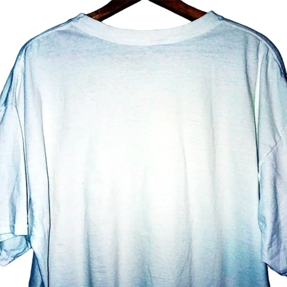 Nike Men's White T-Shirt Embroidered Swoosh Sz X-Large